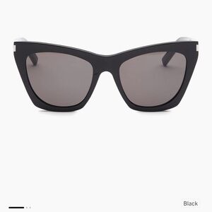 Saint Laurent Black Cat-Eye Sunglasses
